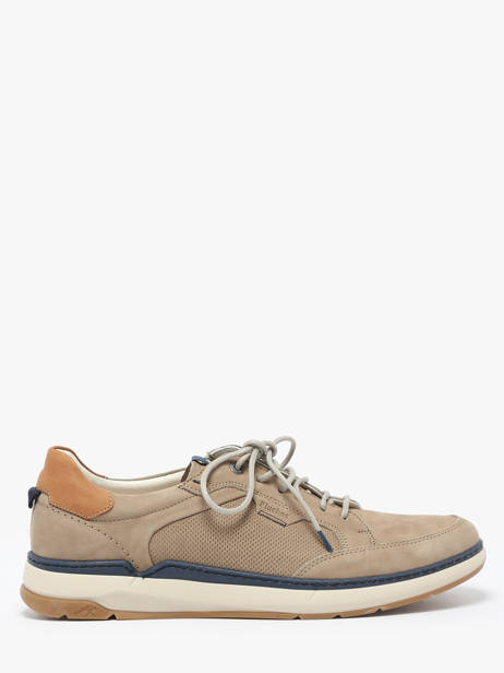 Sneakers In Leather Fluchos Beige men F2211