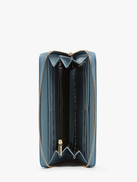 Portefeuille Lulu castagnette Bleu zip CHRYS103 vue secondaire 1