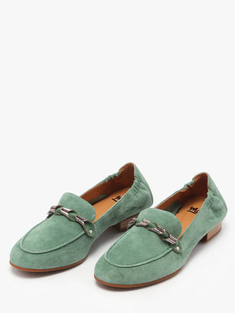 Moccasins Zanga In Leather Mam'zelle Green women CSIRK28 other view 2