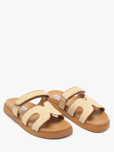 Mules Missile En Cuir Steve madden Beige women 11003028 vue secondaire 1