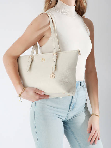 Shoulder Bag Zip Lulu castagnette Beige zip WILFRIED other view 1