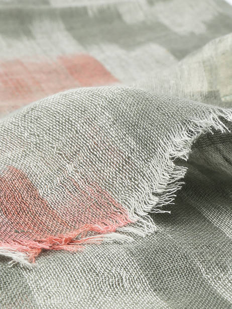 Linen Scarf Stone 100x100cm Biba Multicolor accessoires RI267A other view 1