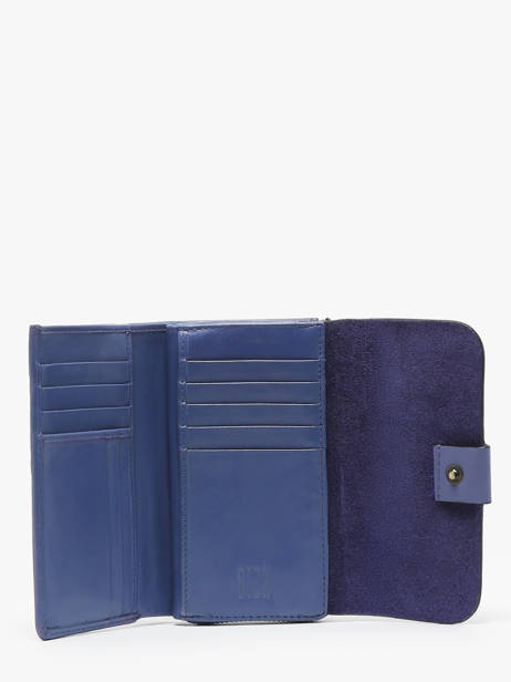 Wallet Leather Biba Blue wallet VET1L other view 1