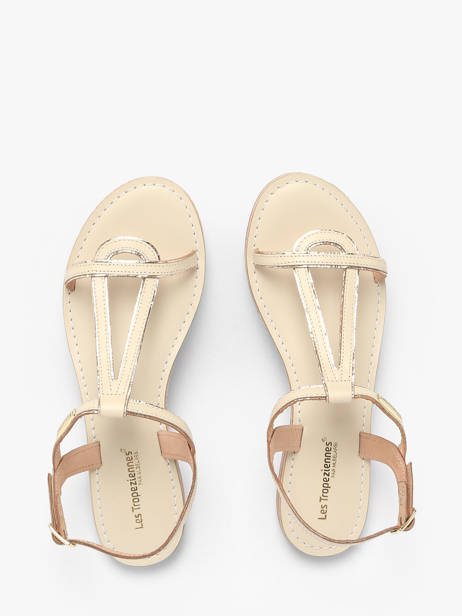 Flip Flops Hamatrio In Leather Les tropeziennes Beige women HAMATRIO other view 3