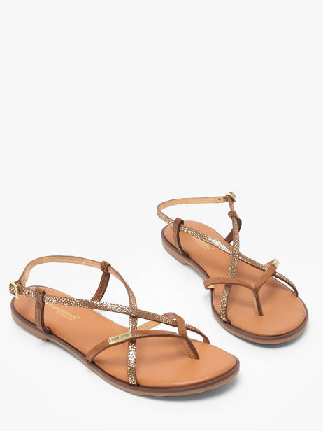 Flip Flops Monagum In Leather Les tropeziennes Brown women MONAGUM other view 1