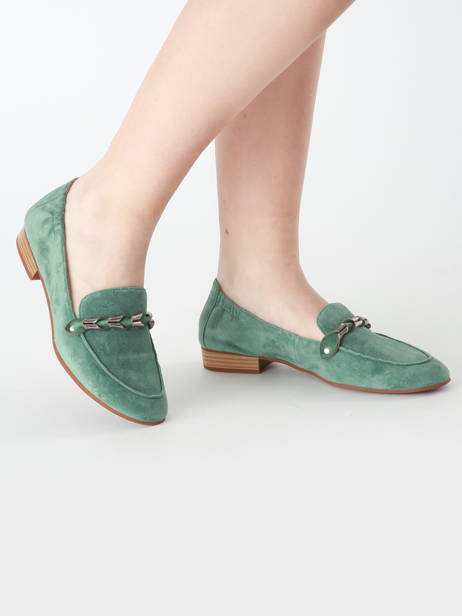 Moccasins Zanga In Leather Mam'zelle Green women CSIRK28 other view 1