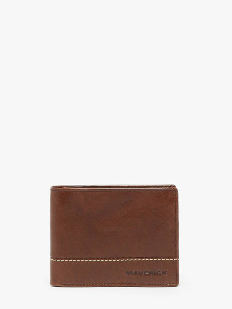 Checkholder With Coin Purse Leather Maverick Brown rough gear MAVRG003