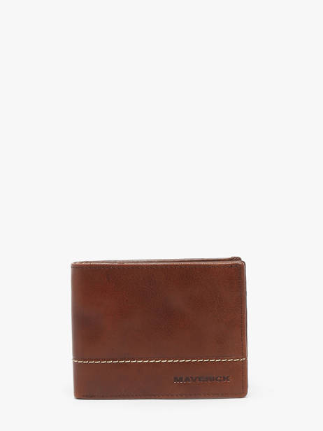 Portefeuille Porte-monnaie Cuir Maverick Marron rough gear MAVRG004