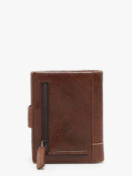 Checkholder With Card Holder Leather Maverick Brown rough gear MAVRG062 other view 2