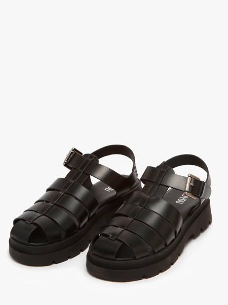 Sandals Tate In Leather Nuyou Black women 37125 other view 1