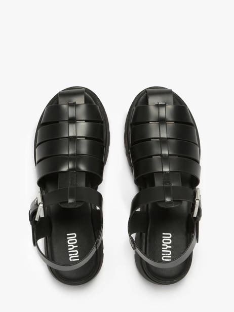 Sandals Tate In Leather Nuyou Black women 37125 other view 3