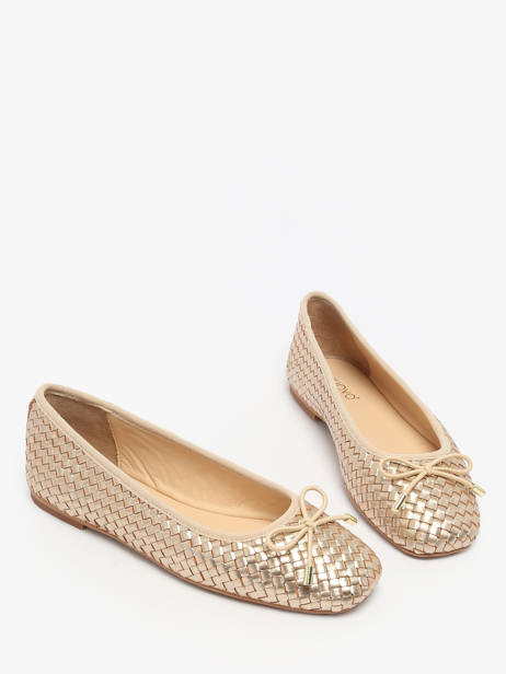 Ballerinas In Leather Inuovo Gold women A92002 other view 2