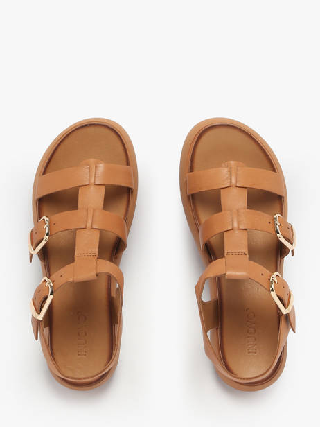 Sandals In Leather Inuovo Green women A96046 other view 3