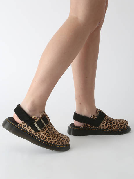 Slippers Jorge Iii In Leather Dr martens Brown women 41088200 other view 1