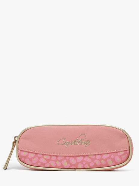 Pencil Case For Kids 2 Compartments Cameleon Pink vintage fantasy TROU