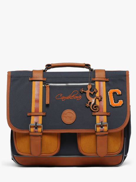 Satchel For Kids 2 Compartments Cameleon Blue vintage urban CA38