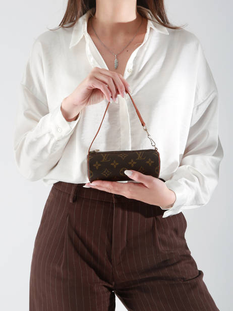 Mini-sac D'occasion Baby Papillon Monogrammé Louis vuitton Marron second life 1306550 vue secondaire 1