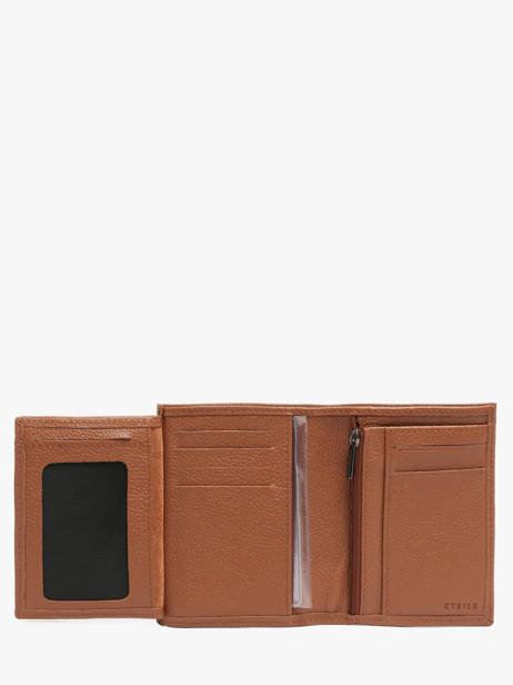 Wallet With Coin Purse Leather Madras Etrier Brown madras EMAD142 other view 2