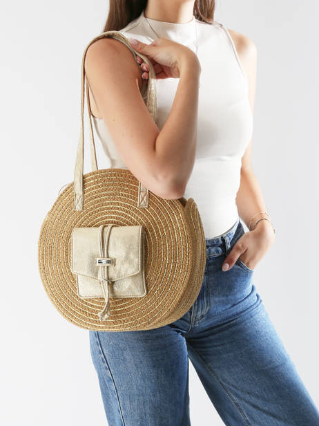 Shoulder Bag Dario Cotton Les tropeziennes Beige dario TZ01 other view 1