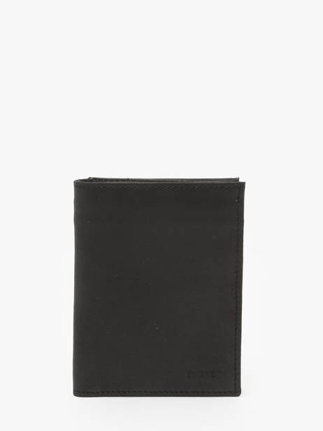 Leather Wallet Oil Etrier Black oil EOIL140