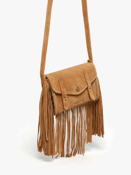 Leather Mini Indispensable Folk Bag Paul marius Brown folk MINIFOL other view 2