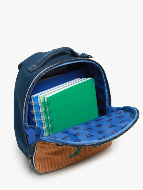 1 Compartment Backpack Jeune premier Brown daydream boys B other view 3