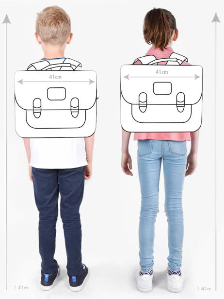 2-compartment Satchel Tann's Multicolor les fantaisies f 41263 other view 1