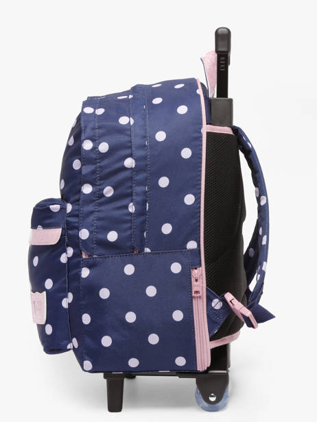 2-compartment Wheeled Schoolbag Tann's Blue les fantaisies f 73325 other view 2