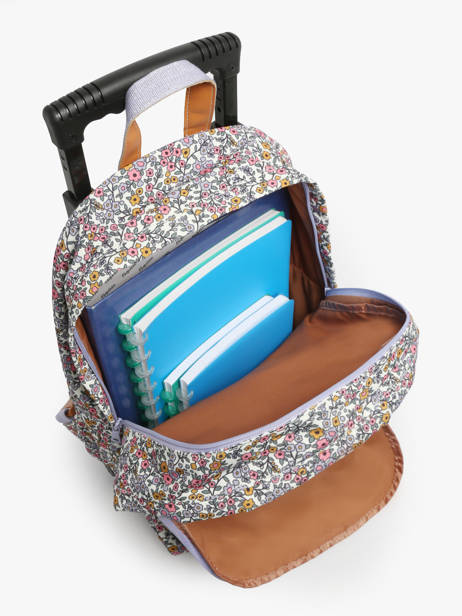 2-compartment Wheeled Schoolbag Tann's Multicolor les fantaisies f 73263 other view 3