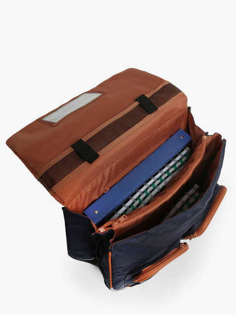 2-compartment Wheeled Satchel Tann's Blue les fantaisies g - 22-43111 other view 4