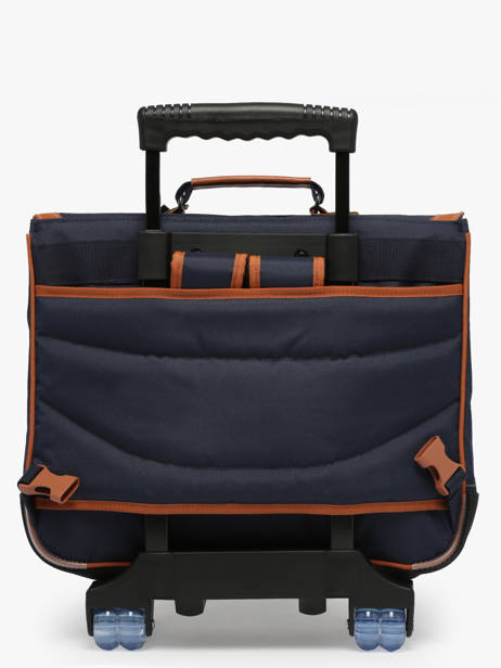 2-compartment Wheeled Satchel Tann's Blue les fantaisies g - 22-43111 other view 6