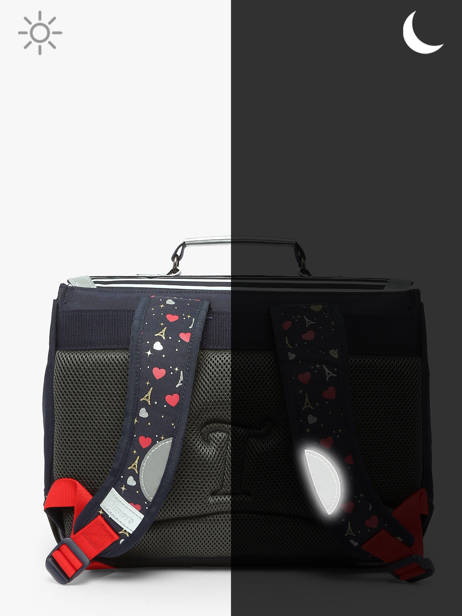 1 Compartment Satchel Tann's Blue les fantaisies f 35321 other view 5