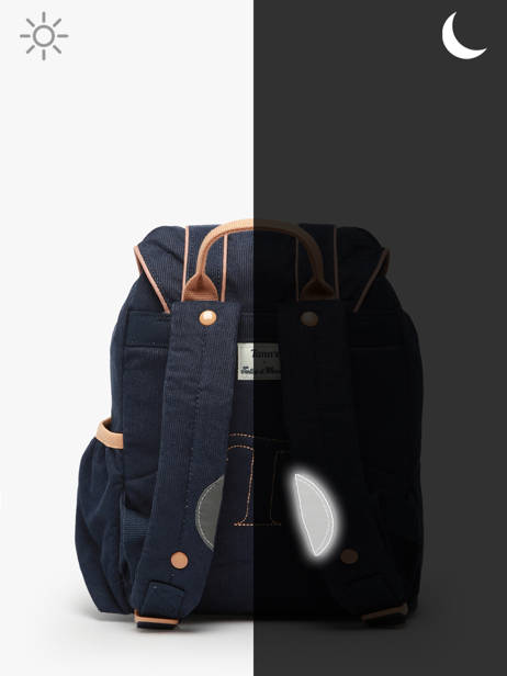 Backpack Tann's Blue tann's x tartine et choco 214112 other view 5