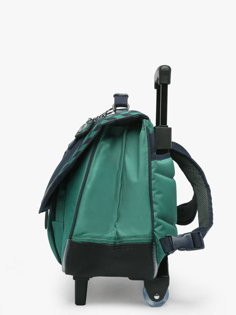 2-compartment Wheeled Satchel Tann's Green les fantaisies g 42126 other view 2