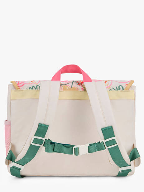 1 Compartment Satchel Hello hossy Beige cool kids 7 other view 4