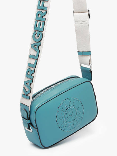 Shoulder Bag K Circle Leather Karl lagerfeld Blue k circle A3W30310 other view 2