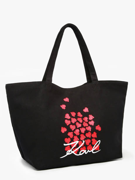 Shoulder Bag K Signature Cotton Karl lagerfeld Black k signature A3W50111 other view 2