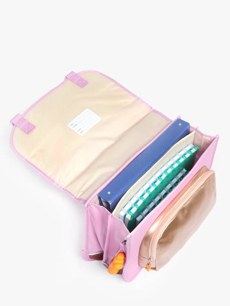 Cartable 2 Compartiments Stones and bones Rose girls G vue secondaire 3