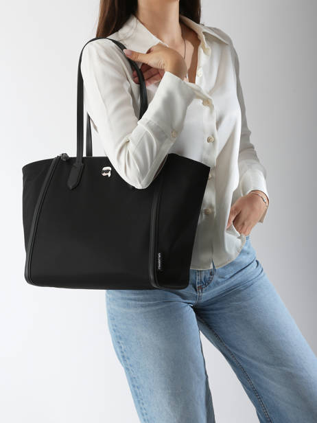 Sac Porté épaule K Ikon Nylon Karl lagerfeld Noir k ikon A3W30117 vue secondaire 1