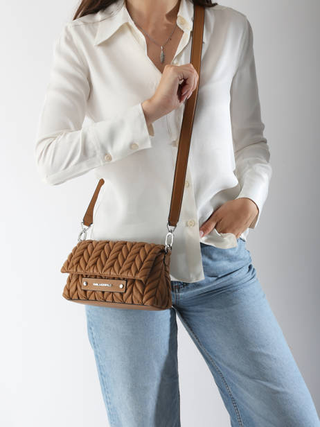 Shoulder Bag K Weave Polyurethane Karl lagerfeld Brown k weave A2W30153 other view 1