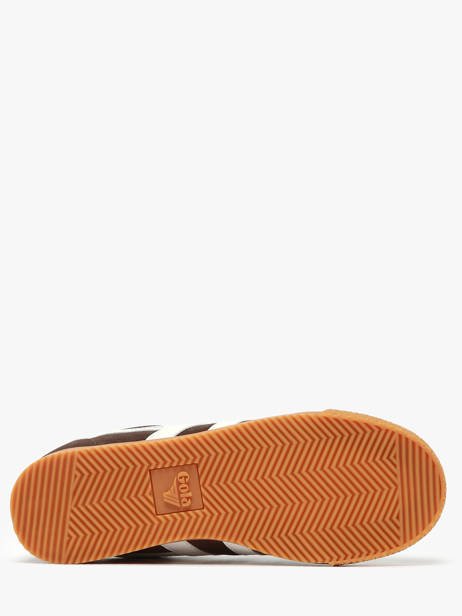 Sneakers Elan In Leather Gola Brown women CLB538 other view 5