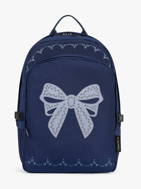 2-compartment Backpack Caramel et cie Blue boheme FI