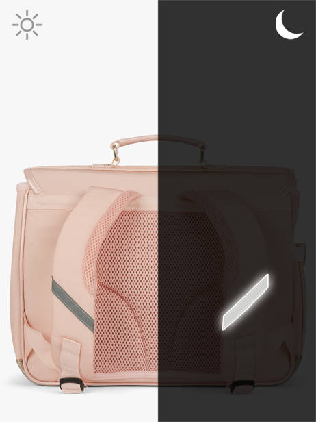 Cartable 2 Compartiments Caramel et cie Rose boheme FI vue secondaire 5