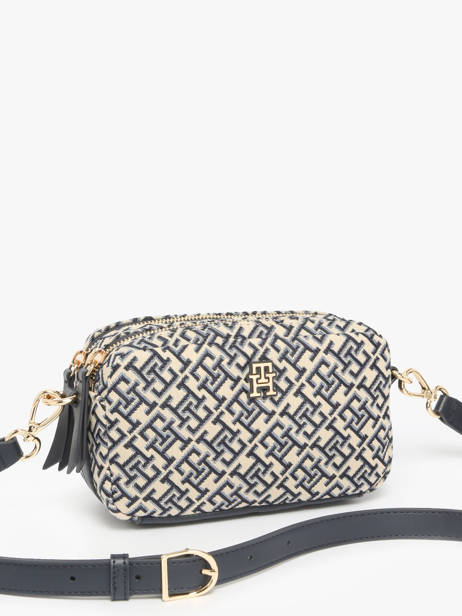 Sac Bandoulière Th Jacquard Polyurethane Tommy hilfiger Bleu th jacquard AW17443 vue secondaire 1