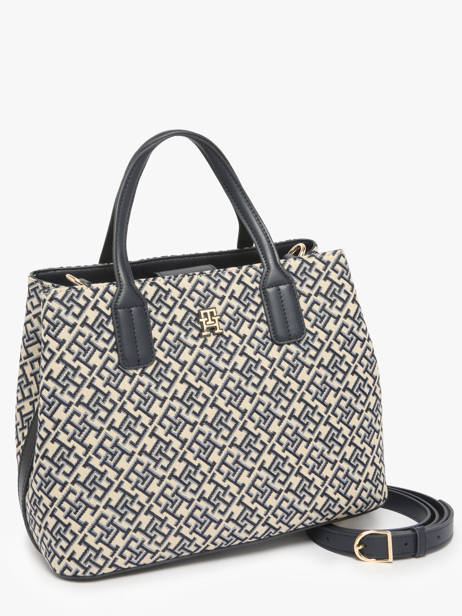 Sac Bandoulière Th Jacquard Polyurethane Tommy hilfiger Bleu th jacquard AW17444 vue secondaire 1