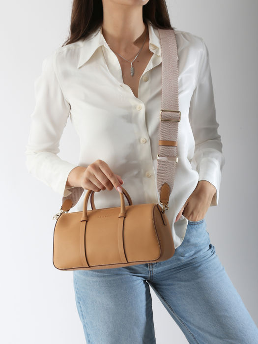 Longchamp Daylong chevron Handbag Beige