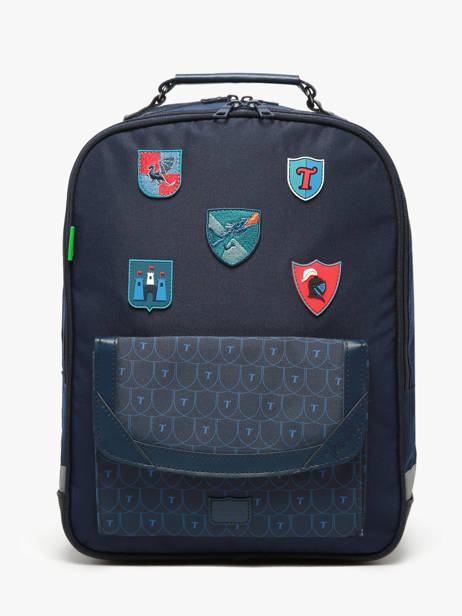 2-compartment Backpack Tann's Blue les fantaisies g 74143