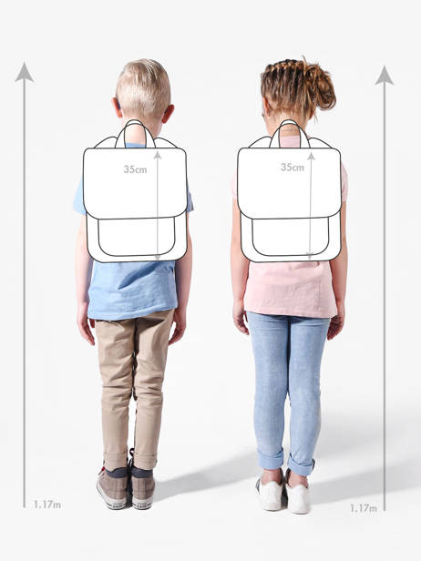 Backpack Affenzahn Blue large friends FAL other view 1