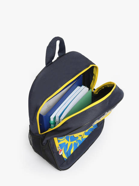 2-compartment Backpack Pokemon Blue pikachu eclair 25IK204P other view 3