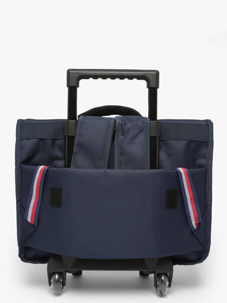 2-compartment Wheeled Satchel Federat. france football Blue fff 25BX203A other view 5